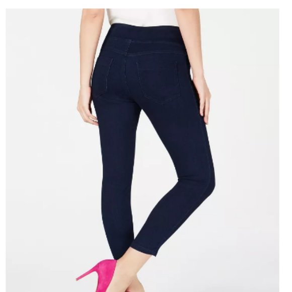 HUE Original Denim Capri Classic Smooth Blackdigo Wash Small 4-6 US New … - Picture 2 of 4